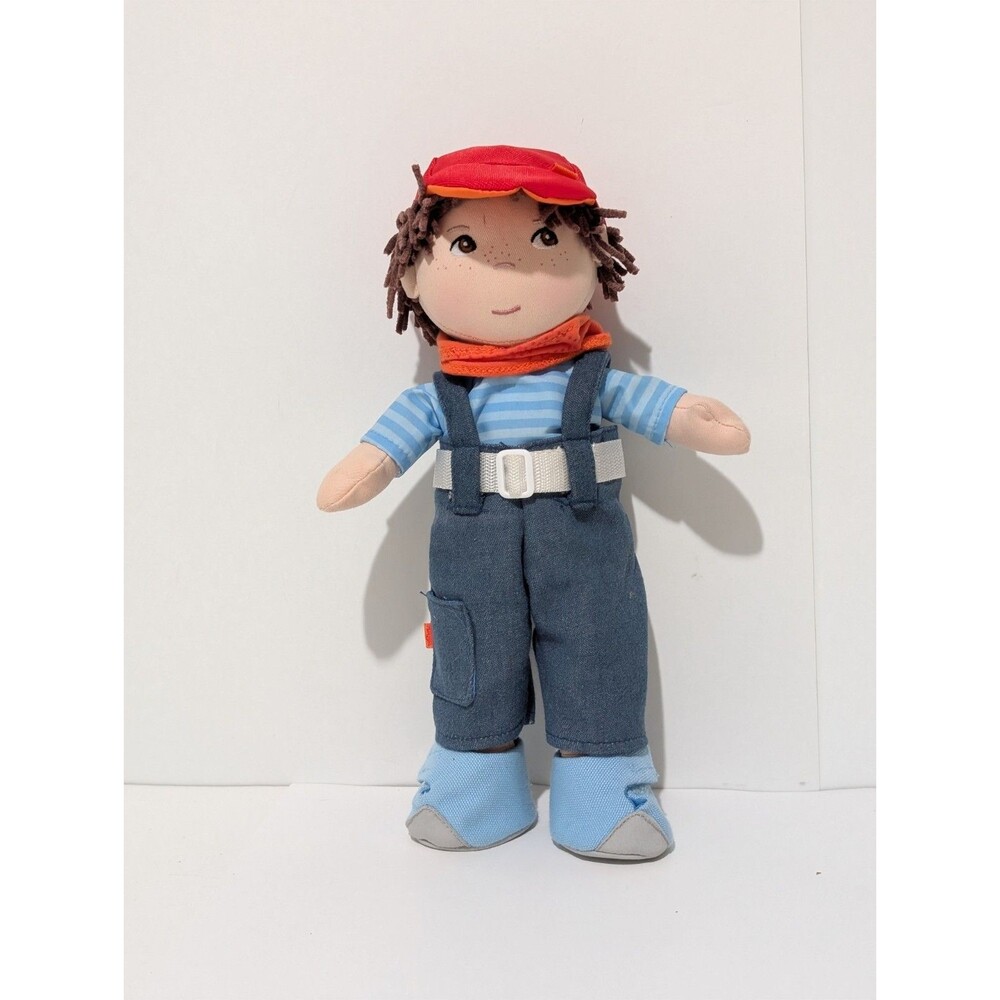 HABA Graham Boy Doll Brown Hair with Removable Outfit& Shoes 12"
